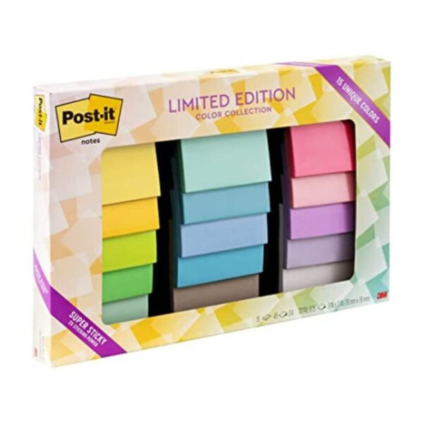 Post-it Super Sticky Notes, Limited Edition Color Collection